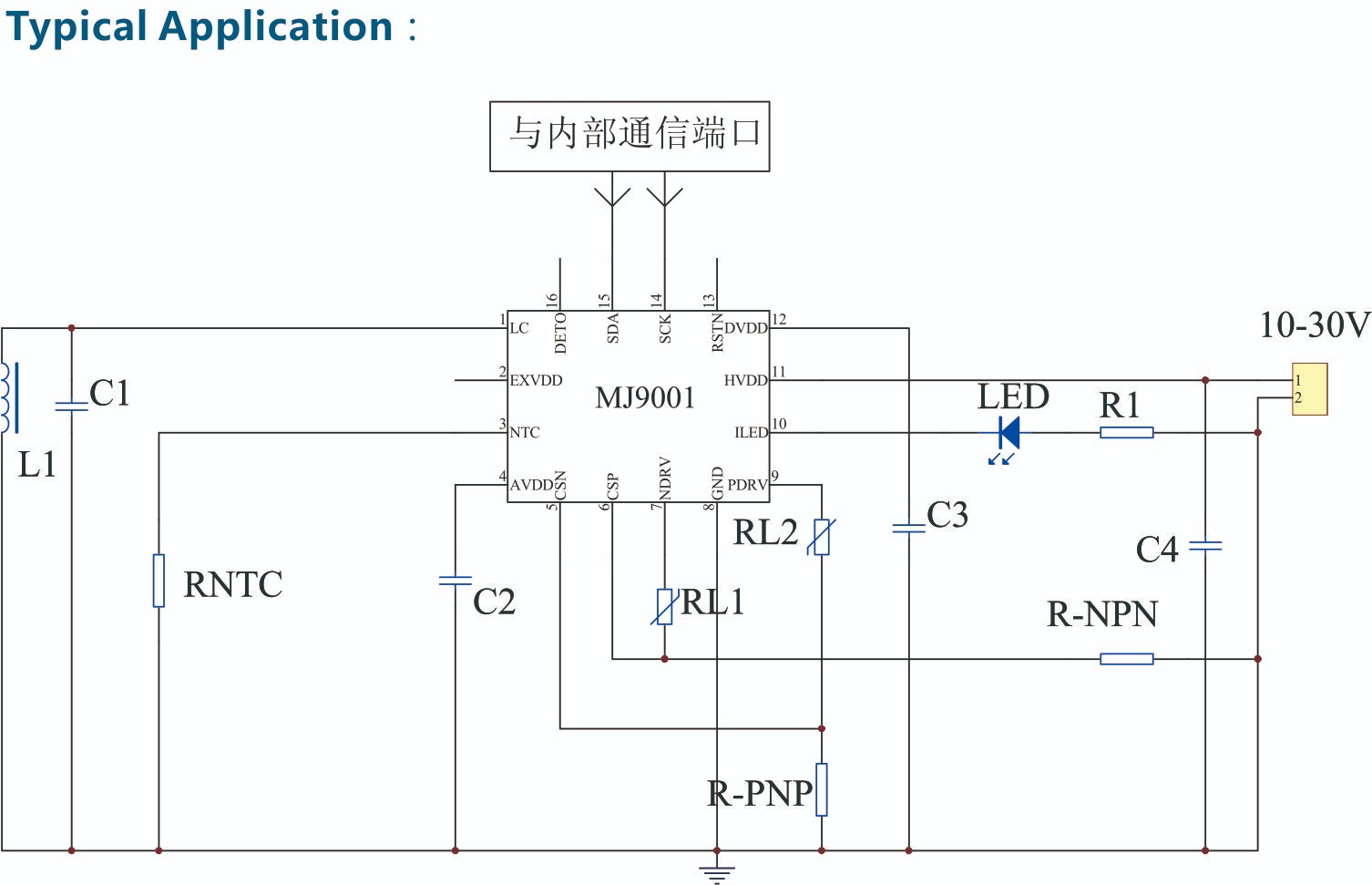 MOJAY茂捷M9001電感式接近開關(guān)芯片